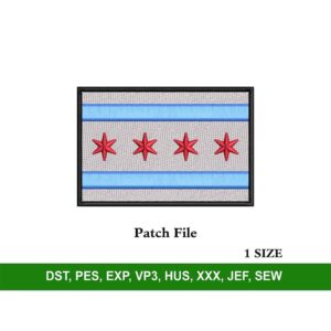 Chicago Flag Patch