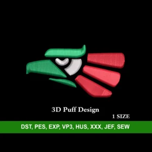Mexican Aguila 3D Puff